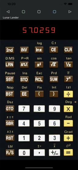 RCL-57 main screen