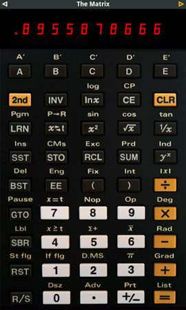 RCL58 main screen